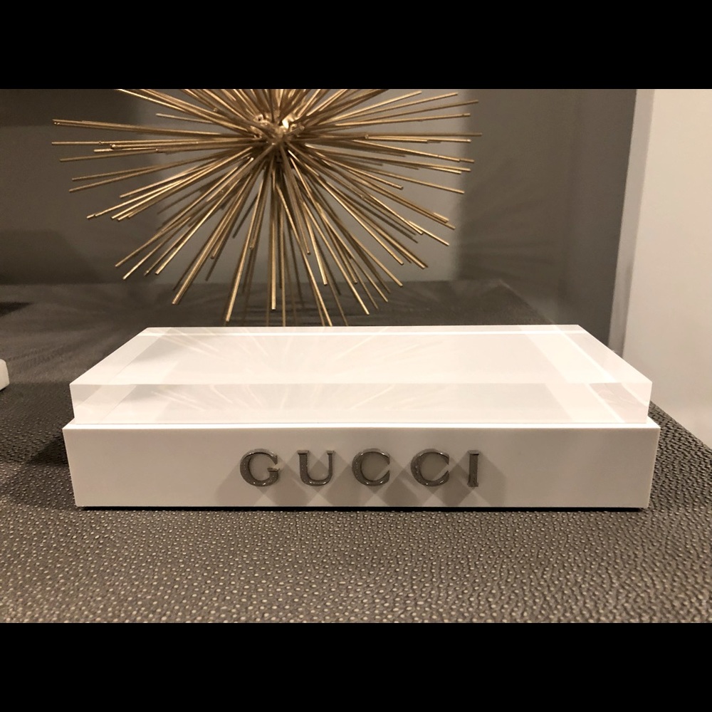 Authentic New Gucci acrylic block